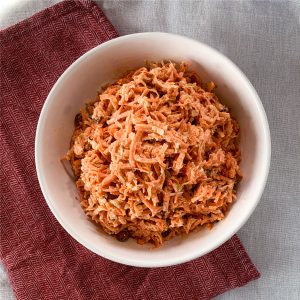 Salade de carottes et raisins
