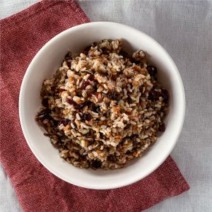 Salade riz 7 grains et canneberges